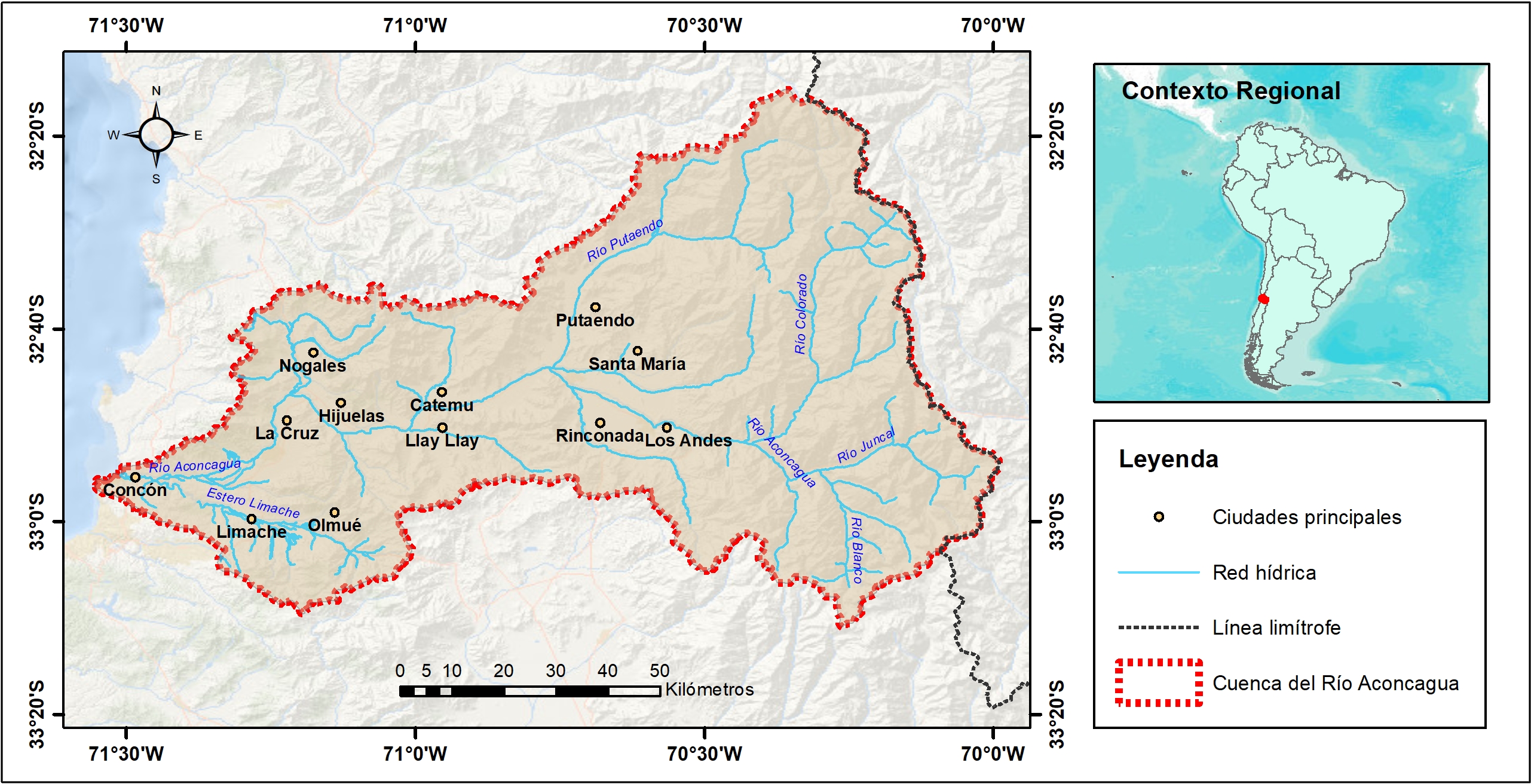 Cartografía área de estudio cuenca