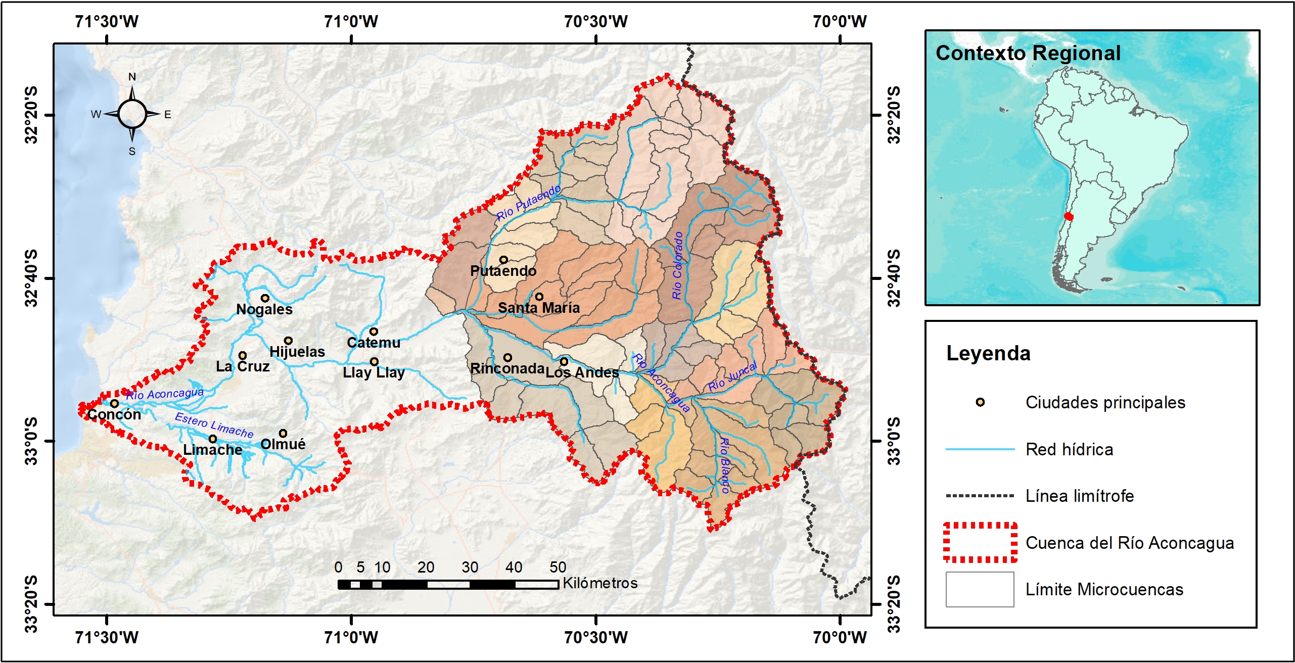 Cartografía área de estudio microcuencas